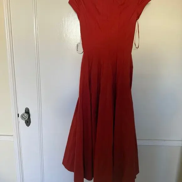 STAUD Short Sleeve Wells dress